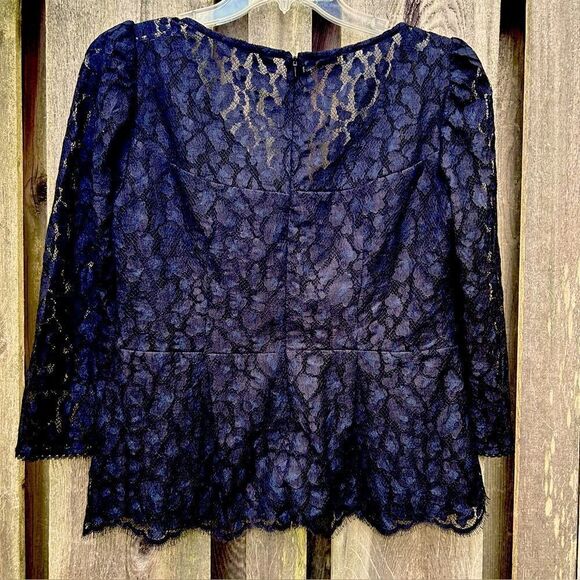 Nanette Lepore Leopard Lace Top Size 6 - Picture 9 of 10